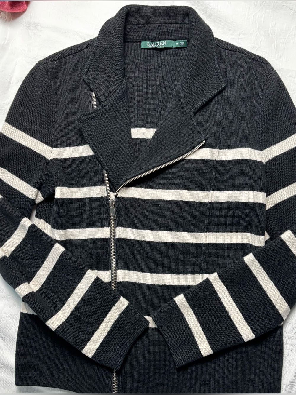 Lauren by Ralph Lauren Striped zip up